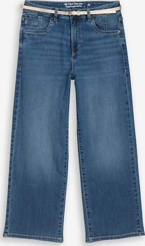 mėlyna TOM TAILOR Plačios klešnės Džinsai 'NELMA': priekis