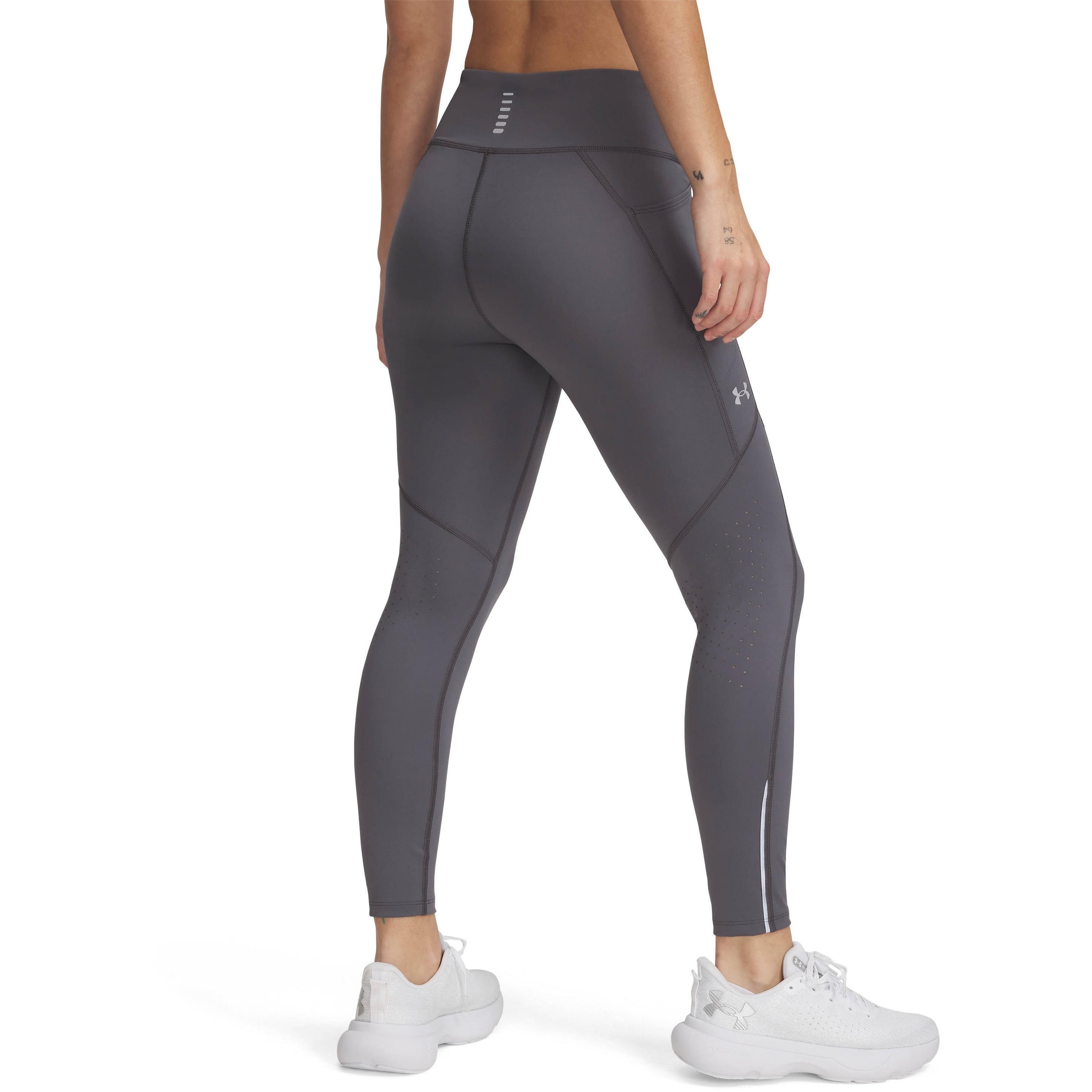 Skinny Pantaloni sportivi 'Fly Fast 3.0' di UNDER ARMOUR in grigio