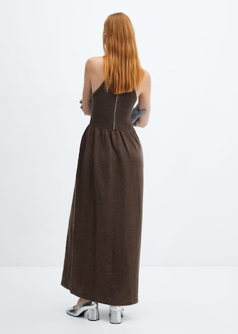 MANGO Knitted dress 'Sasha' in Brown