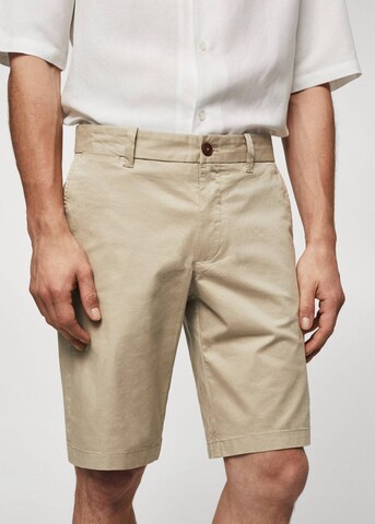 MANGO MAN Regular Pants 'Gracia' in Beige