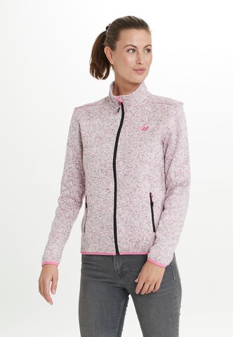 Whistler Athletic Fleece Jacket 'Maleo' in Pink: front