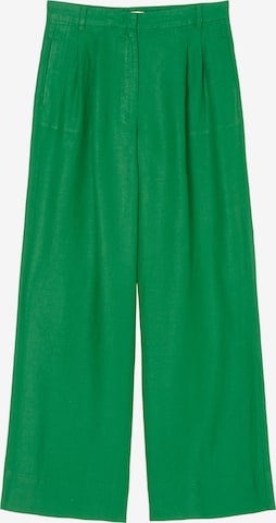 Marc O'Polo Pleat-Front Pants in Green: front