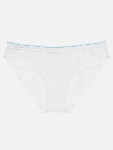 Panty 'Slip Blue Line, Baumwoll Jersey, normale Leibhöhe L' di Henderson in bianco