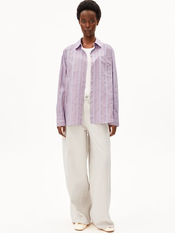 ARMEDANGELS Bluse in Lila: Vorderseite