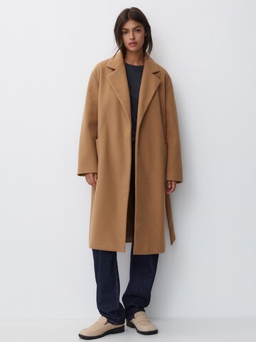 Manteau mi-saison Pull&Bear en marron : devant