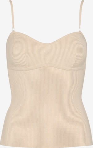 Top 'Lulu' di OW Collection in beige: frontale