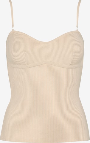 OW Collection - Top 'Lulu' en beige: frente