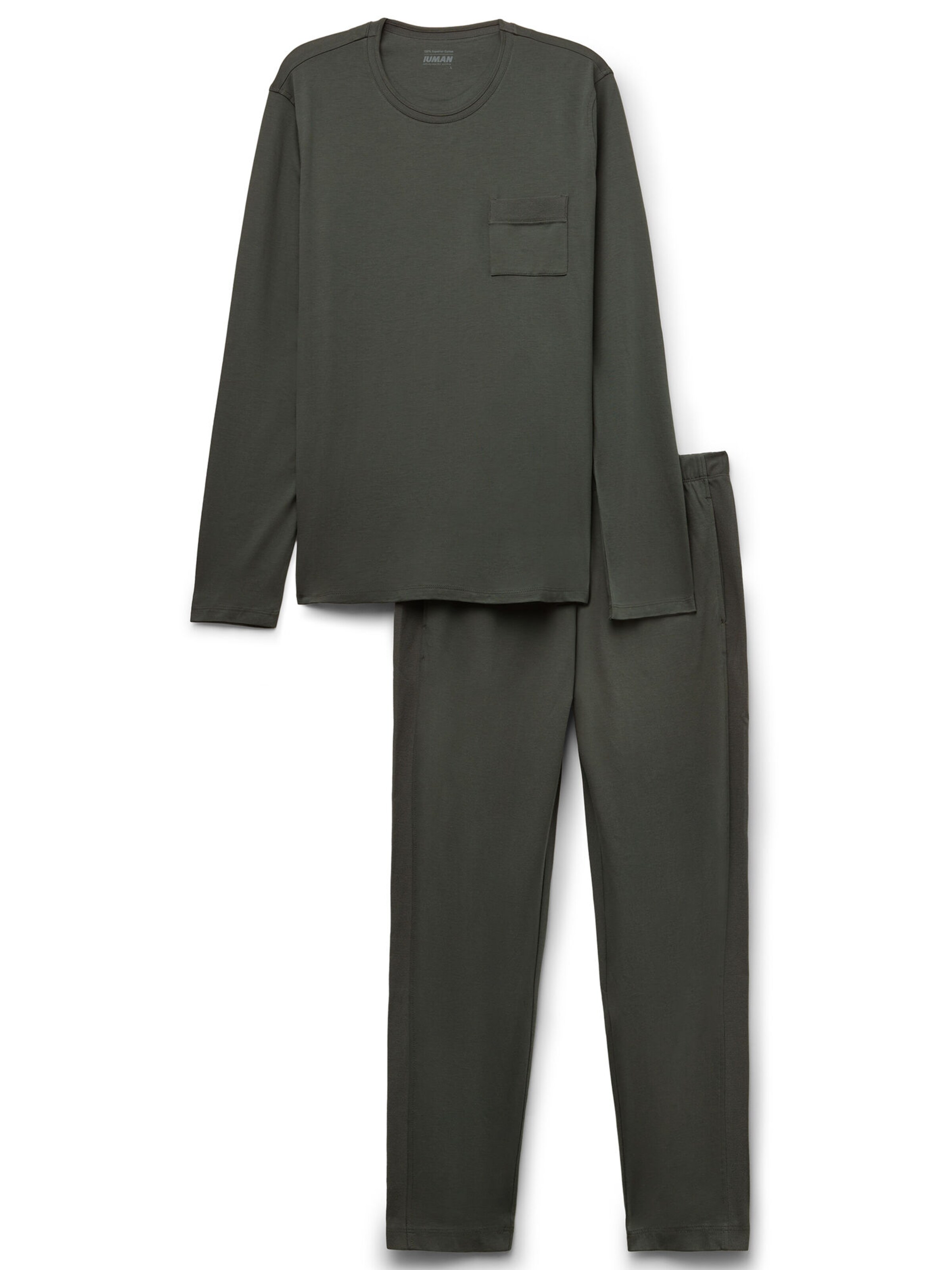 IUMAN Intimissimi Long Pajamas in Green: front