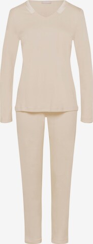 Hanro Pajama ' Joela ' in Beige: front