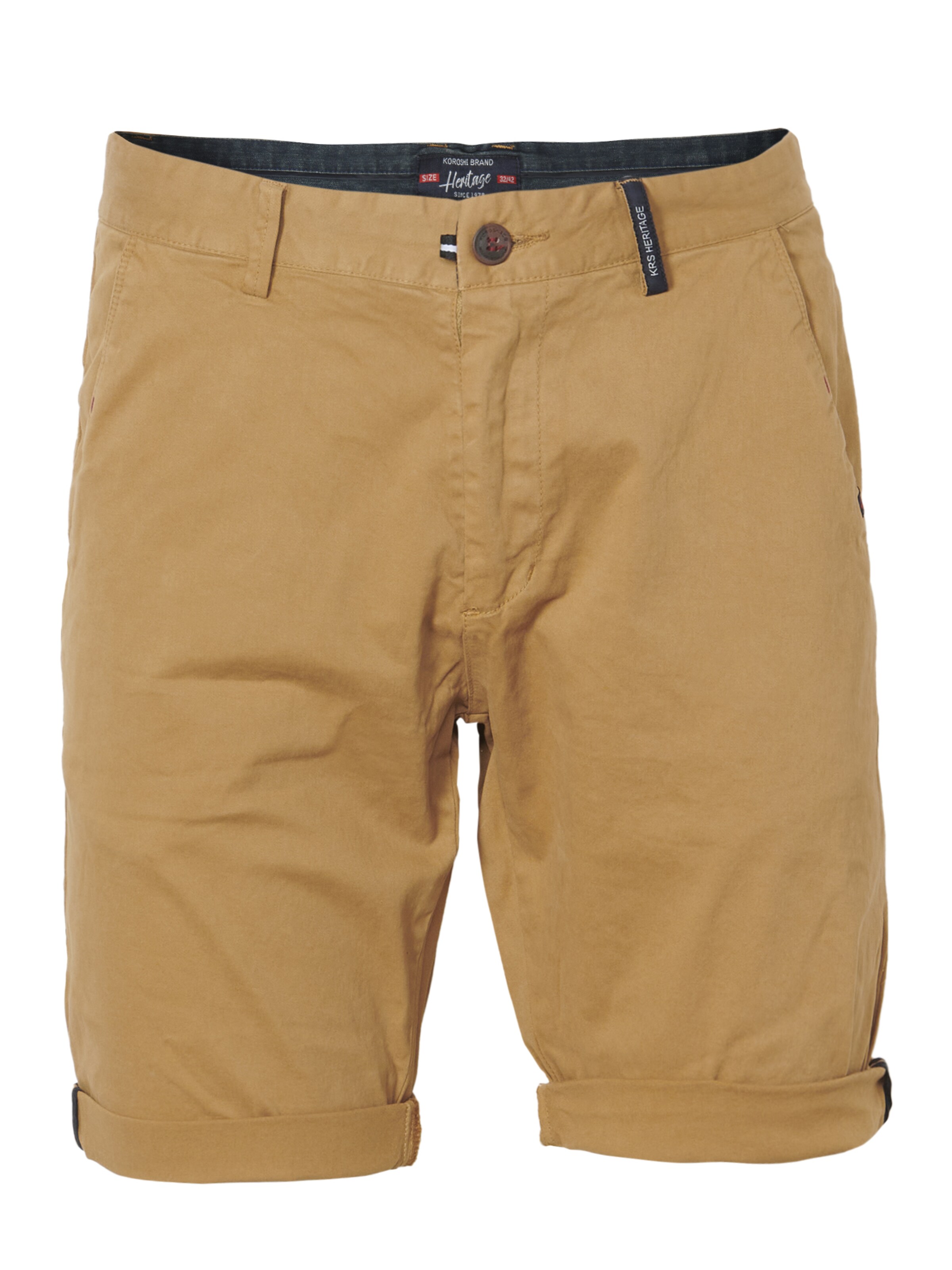 KOROSHI Regular Chinohousut värissä keltainen: etupuoli