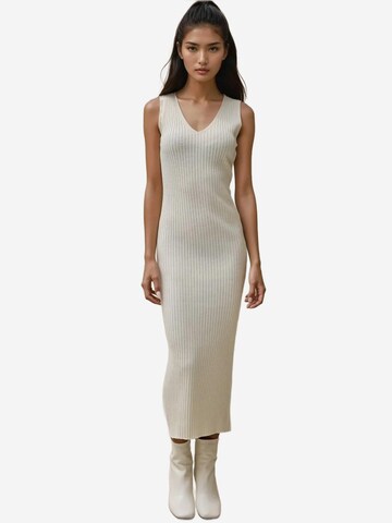 Hiccup - Vestido de malha em bege