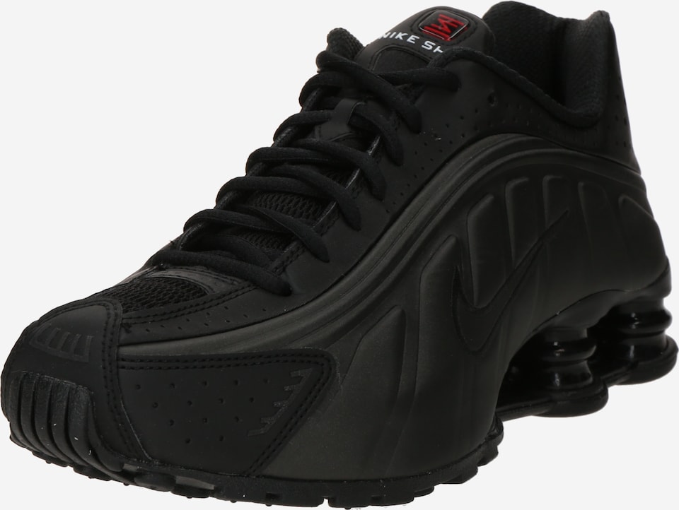 Sneaker low 'SHOX R4' de la Nike Sportswear pe negru: față