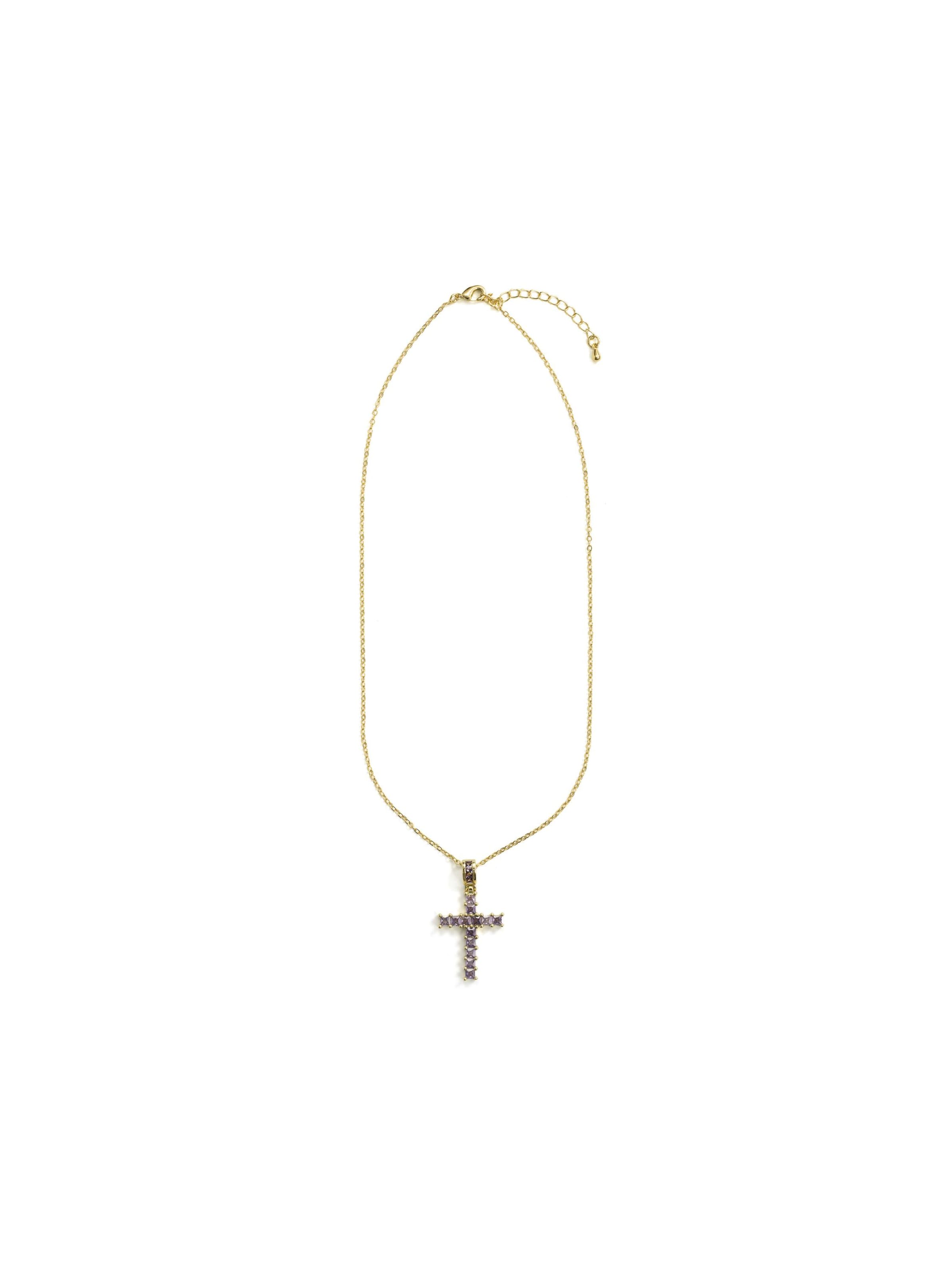 Collana 'Amku' di Luxenter in lilla: frontale