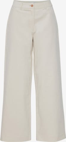 ICHI Zvonové kalhoty Kalhoty – béžová: přední strana