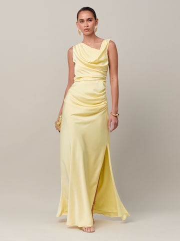 Sável - Vestido de festa 'Poppie' em amarelo: frente
