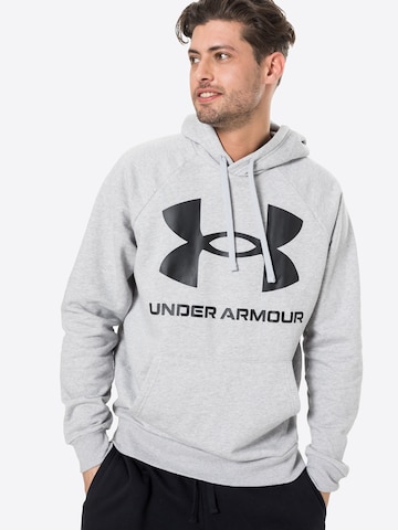 pelēks UNDER ARMOUR Sportiska tipa džemperis: no priekšpuses