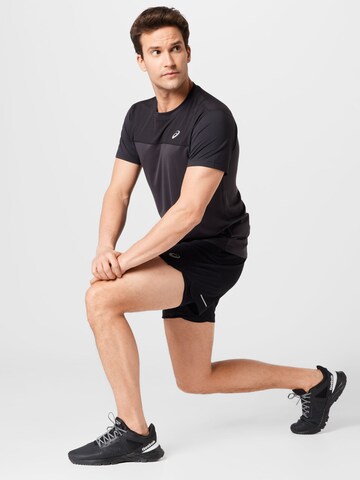 ASICS Sportshirt 'RACE' in Schwarz