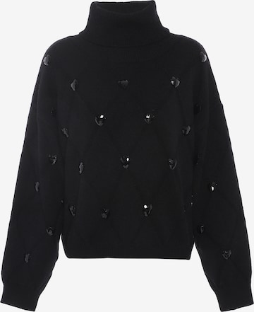 Pull-over faina en noir : devant