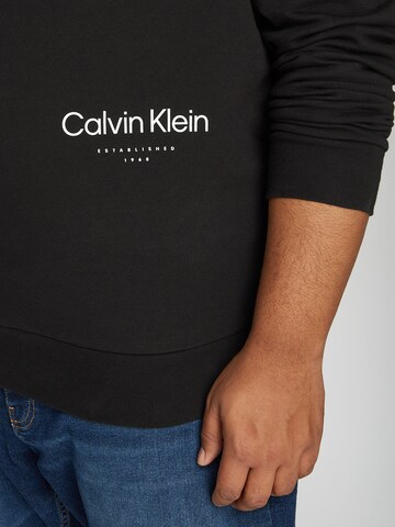 Calvin Klein Big & Tall Sweatshirt in Schwarz