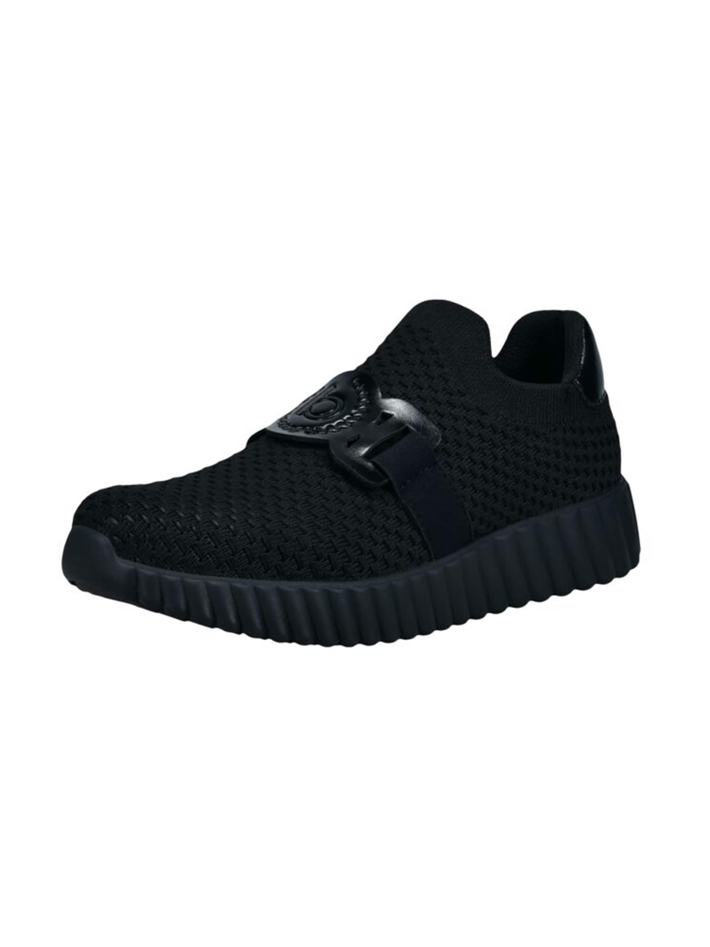 bugatti - Sapatilhas slip-on em preto: frente