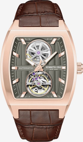 Kenneth Cole Analoguhr 'Milford' in Braun: Vorderseite