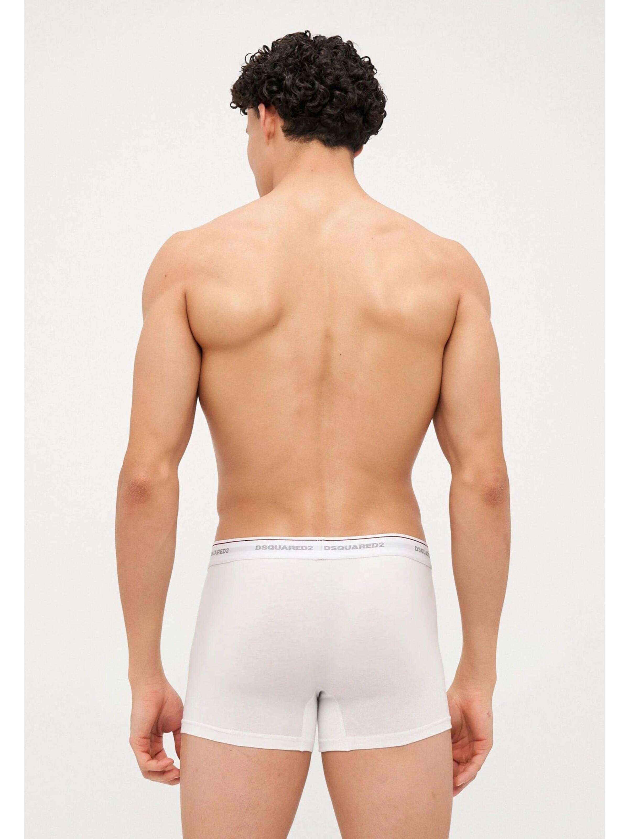 DSQUARED2 Boxershorts '3 Pack Men's Boxer Shorts White, Grey, and Black' i vit