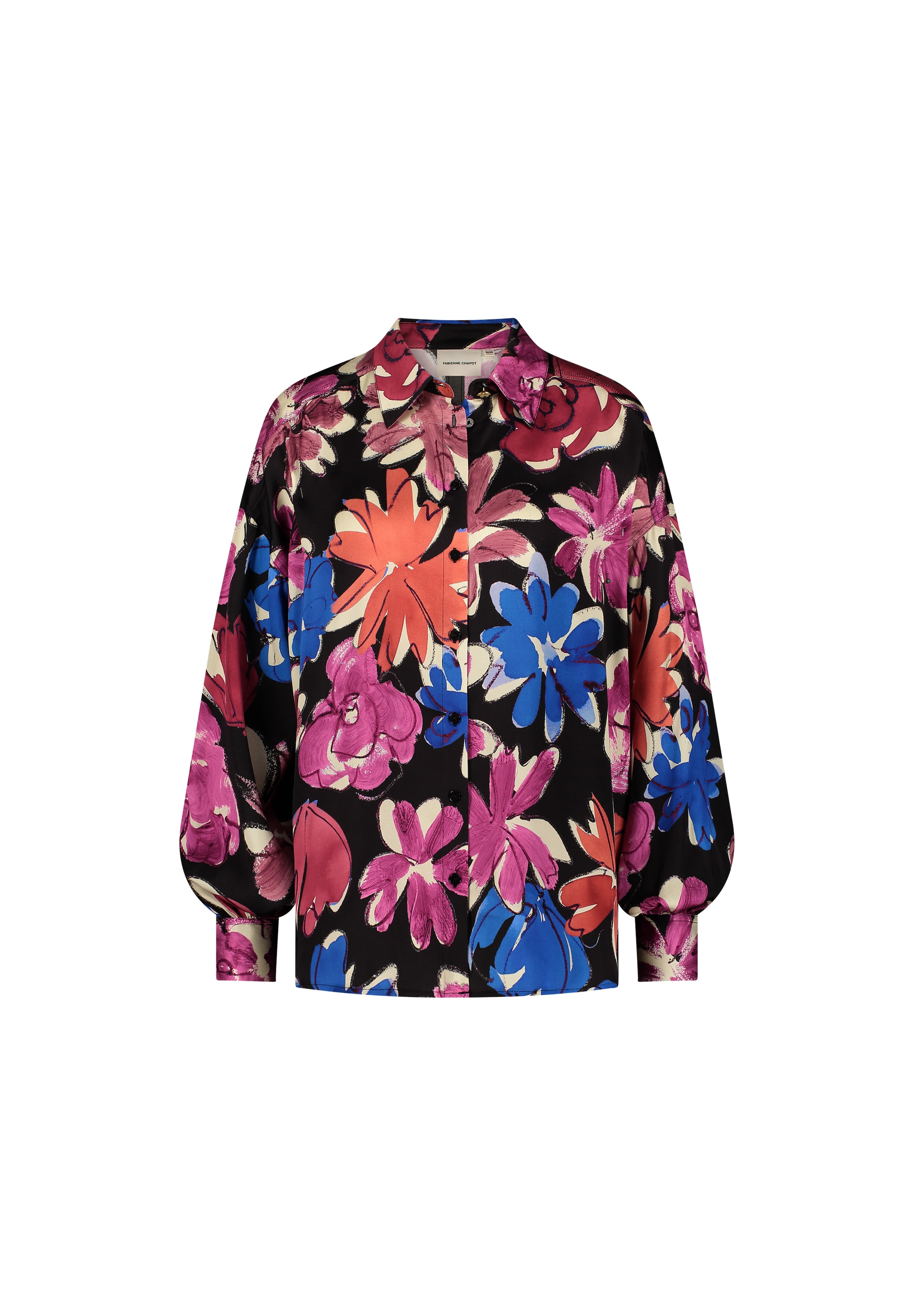 Fabienne Chapot Blouse in Zwart: voorkant