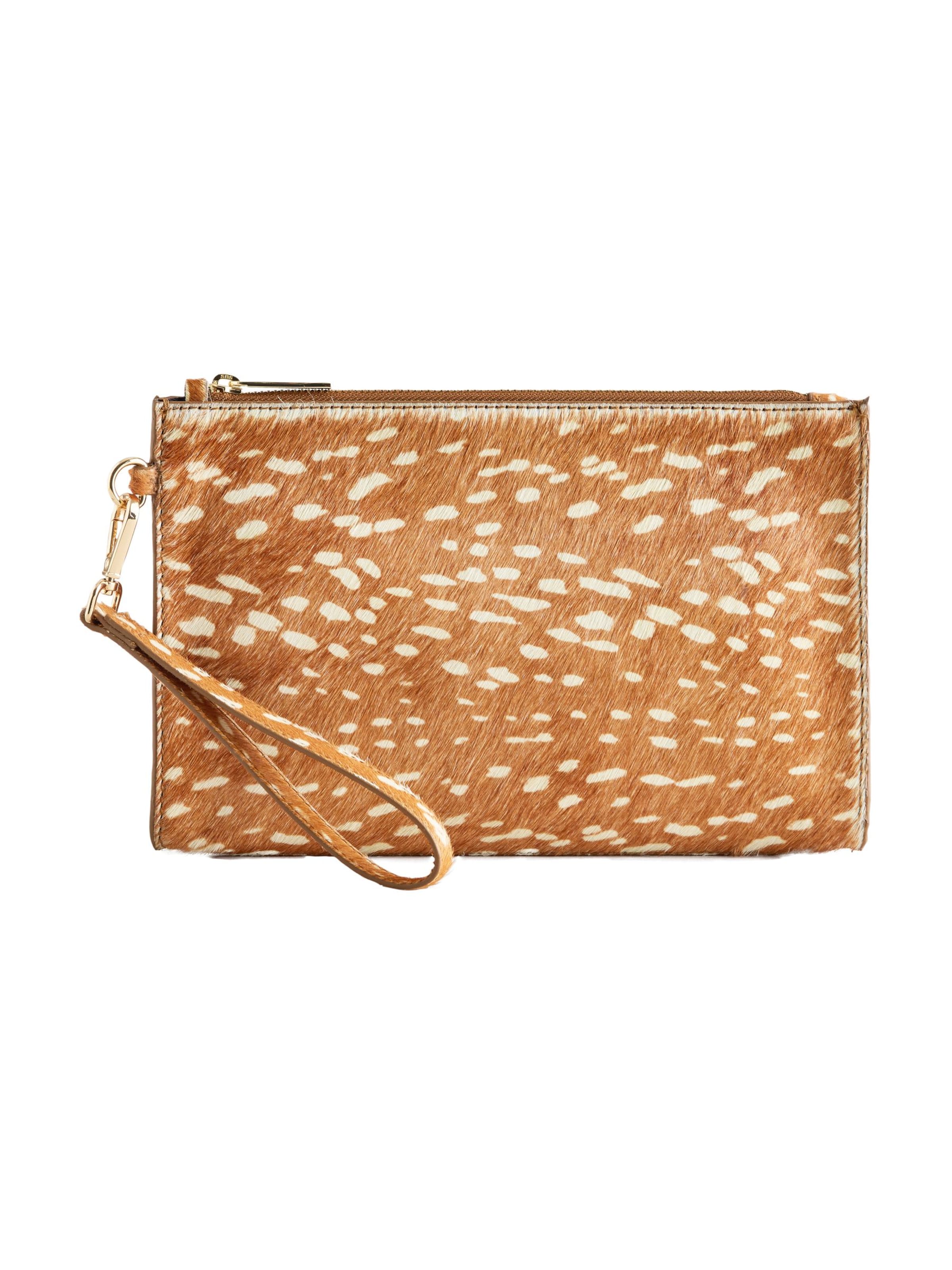 Next Clutch in Braun: Vorderseite