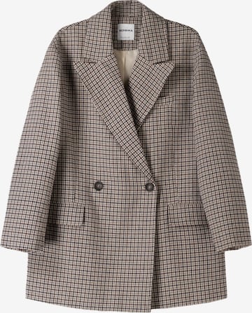 Manteau mi-saison Bershka en beige : devant