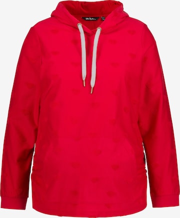 Sweat-shirt Ulla Popken en rouge : devant