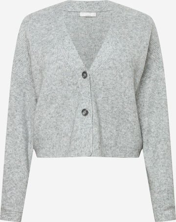 Guido Maria Kretschmer Curvy Collection Knit Cardigan 'Nathalie ' in Grey: front