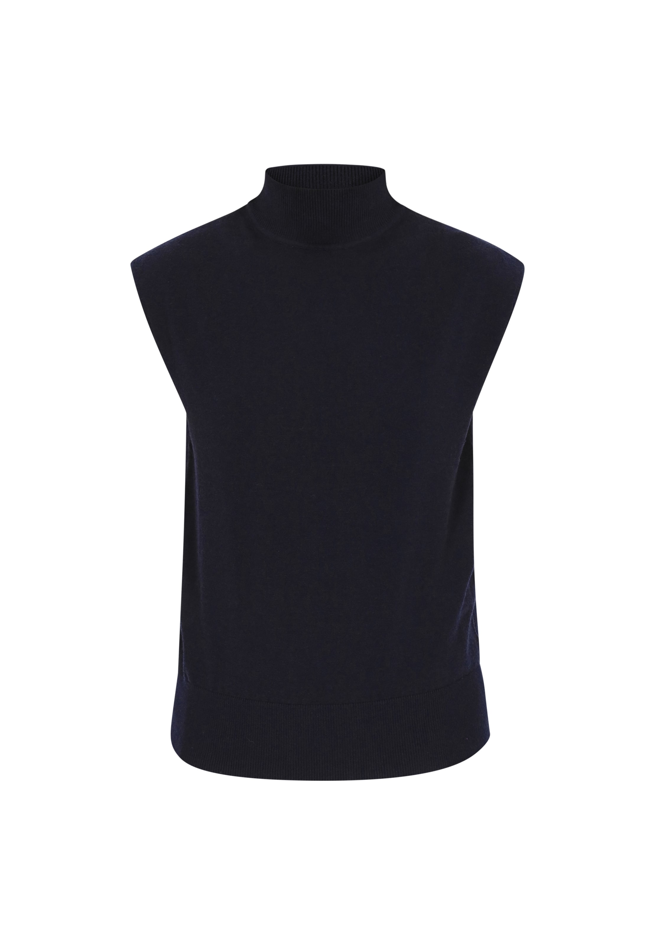 DreiMaster Klassik Gebreide bodywarmer in Blauw: voorkant