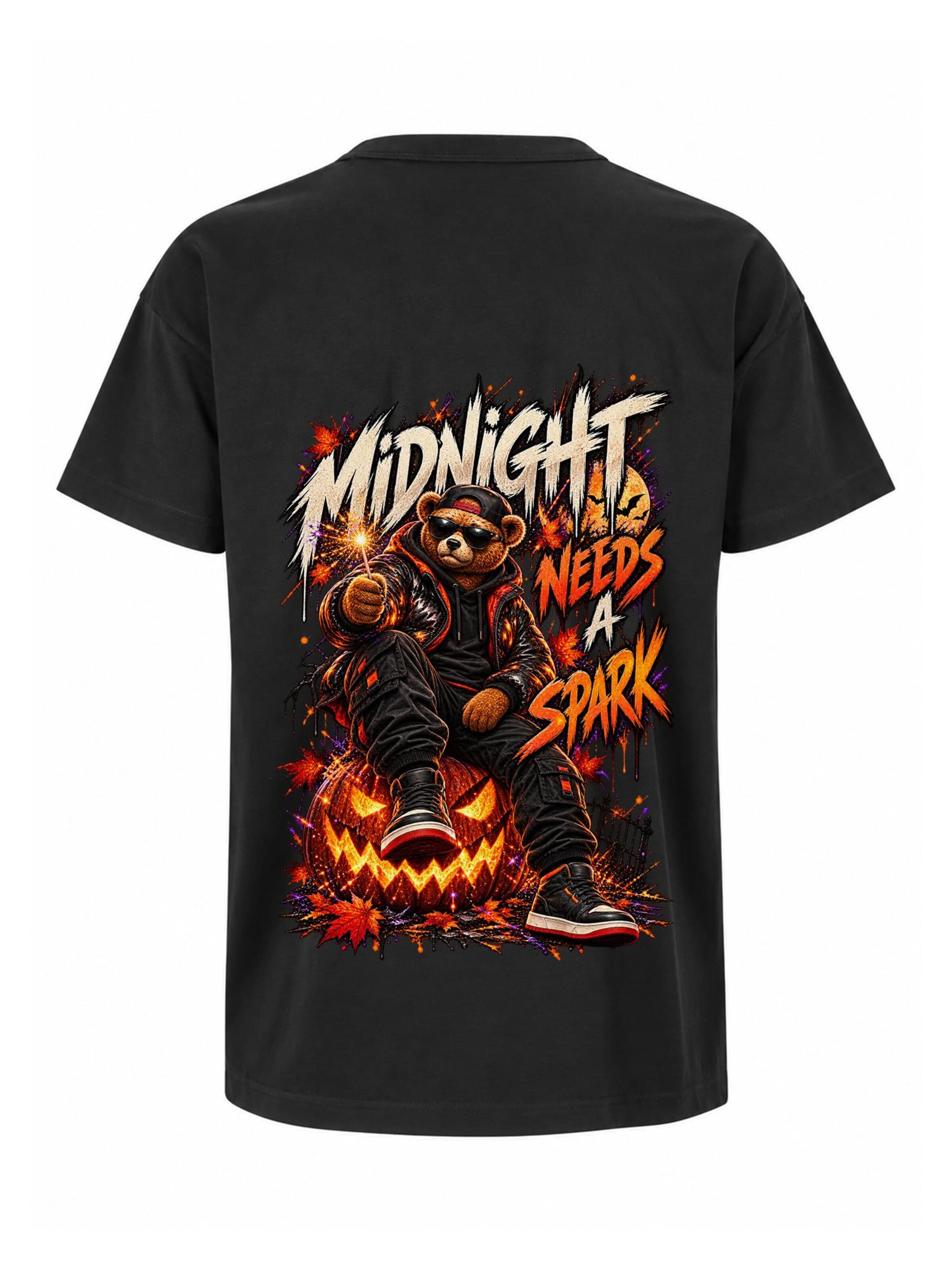 LUNØIR Studio Shirt 'BOSS Midnight Spark'‌‌‌ in Schwarz: Vorderseite