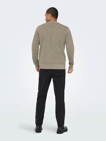 Bluză de molton 'ONSBROCK' de la Only & Sons pe gri: spate