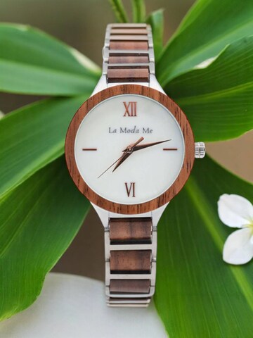 La Moda Me - Reloj analógico 'Vita, elegant, walnut and alloy, feminin' en marrón