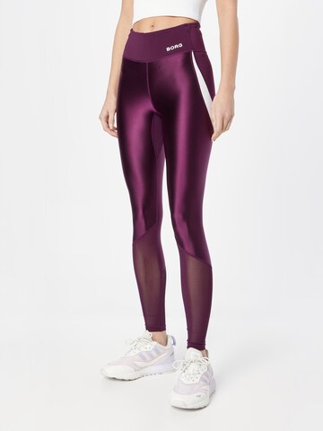 Skinny Pantaloni sport de la BJÖRN BORG pe mov: față