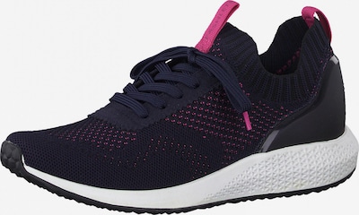 Tamaris Fashletics Sneakers laag in de kleur Navy / Magenta, Productweergave