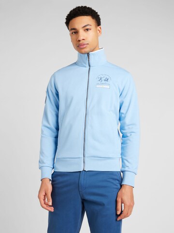 La Martina Sweat jacket in Blue: front