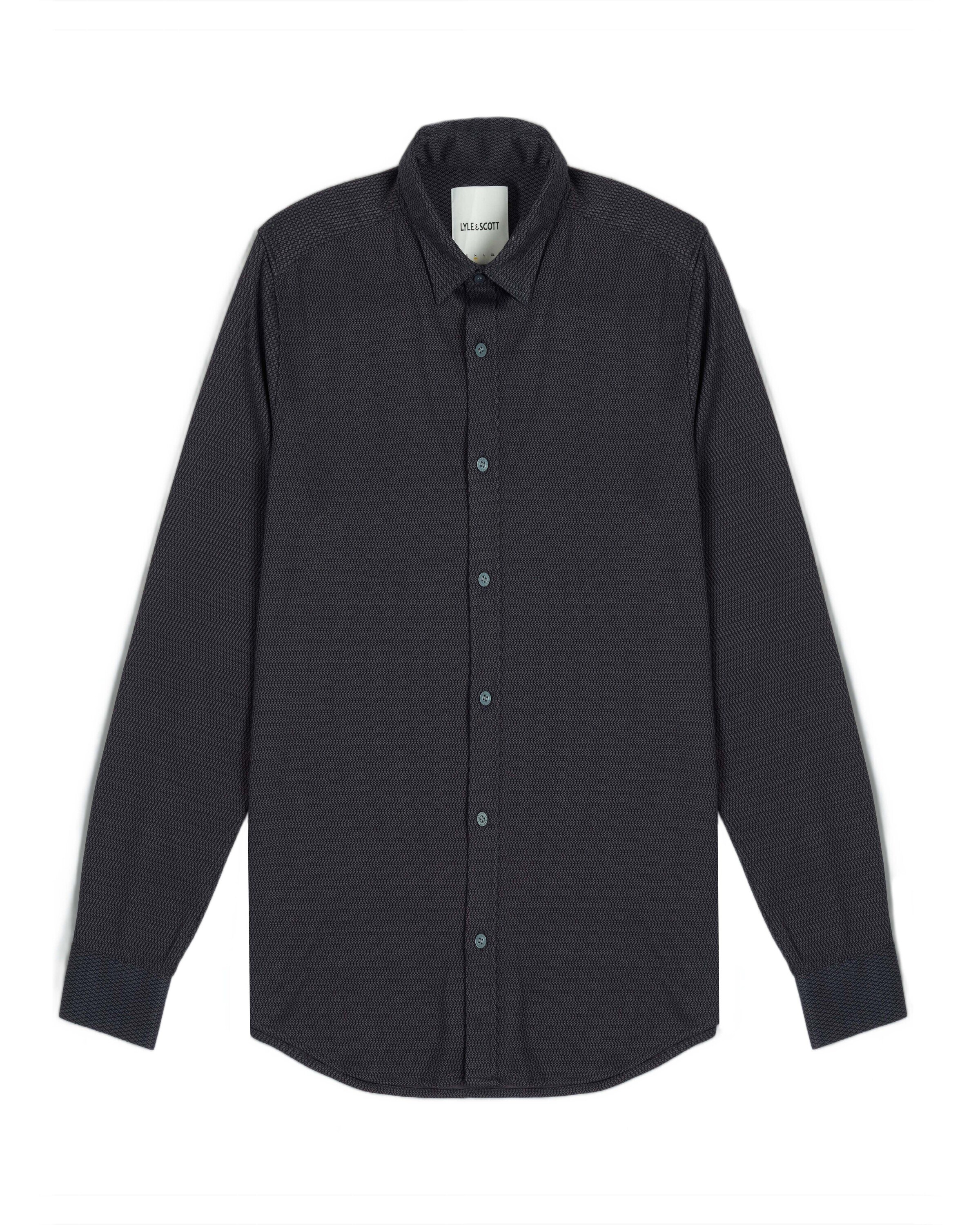 Lyle & Scott Regular fit Button Up Shirt in Blue: front