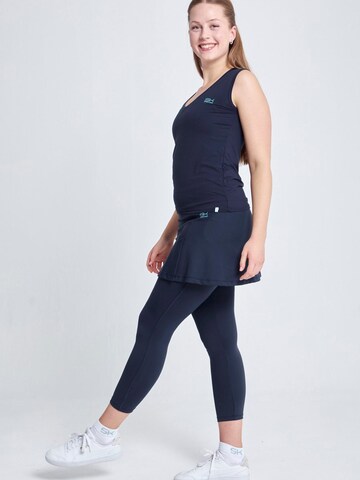SPORTKIND Sporttop 'Loose Fit V-Neck' in Blauw