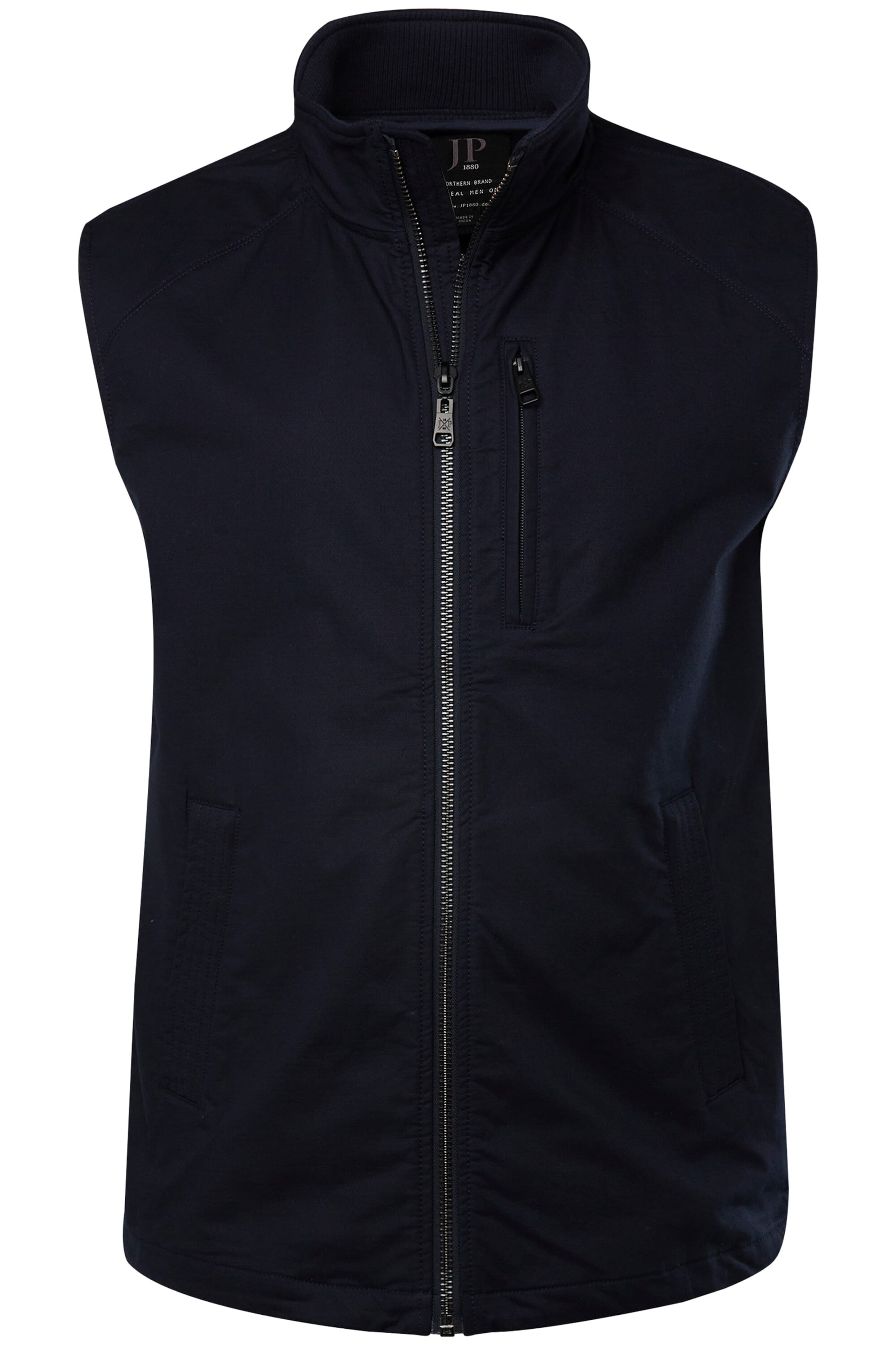 JP1880 Bodywarmer in Zwart: voorkant