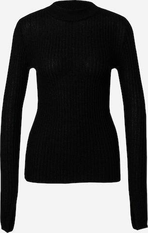 Gina Tricot Sweater in Black: front