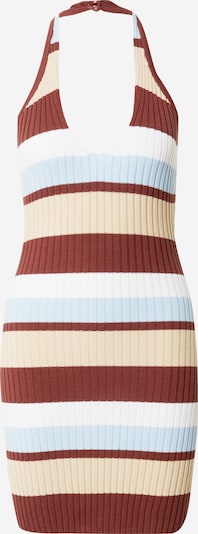 GLAMOROUS Vestido de verano en 36 en beige / azul claro / marrón / blanco, Vista del producto