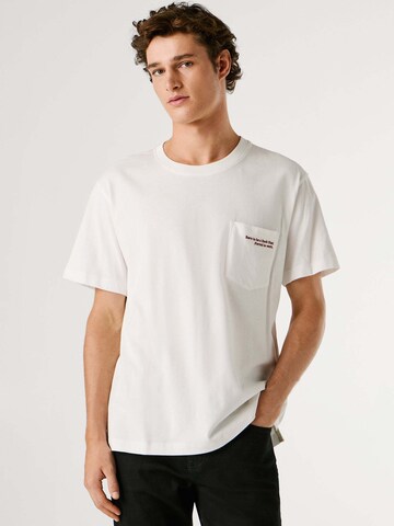 T-Shirt 'SOMER' Pepe Jeans en blanc : devant