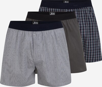 jbs Boxershorts in de kleur Navy / Rookgrijs / Wit, Productweergave