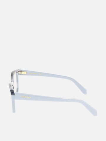 FERRAGAMO Sunglasses 'Ferragamo SF3023 Transparent red/dark red 51/18/140 WOMAN Eyewear Frame' in Blue