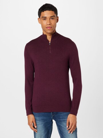 BURTON MENSWEAR LONDON - Pullover em vermelho: frente