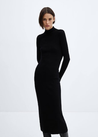 MANGO Knitted dress in Black