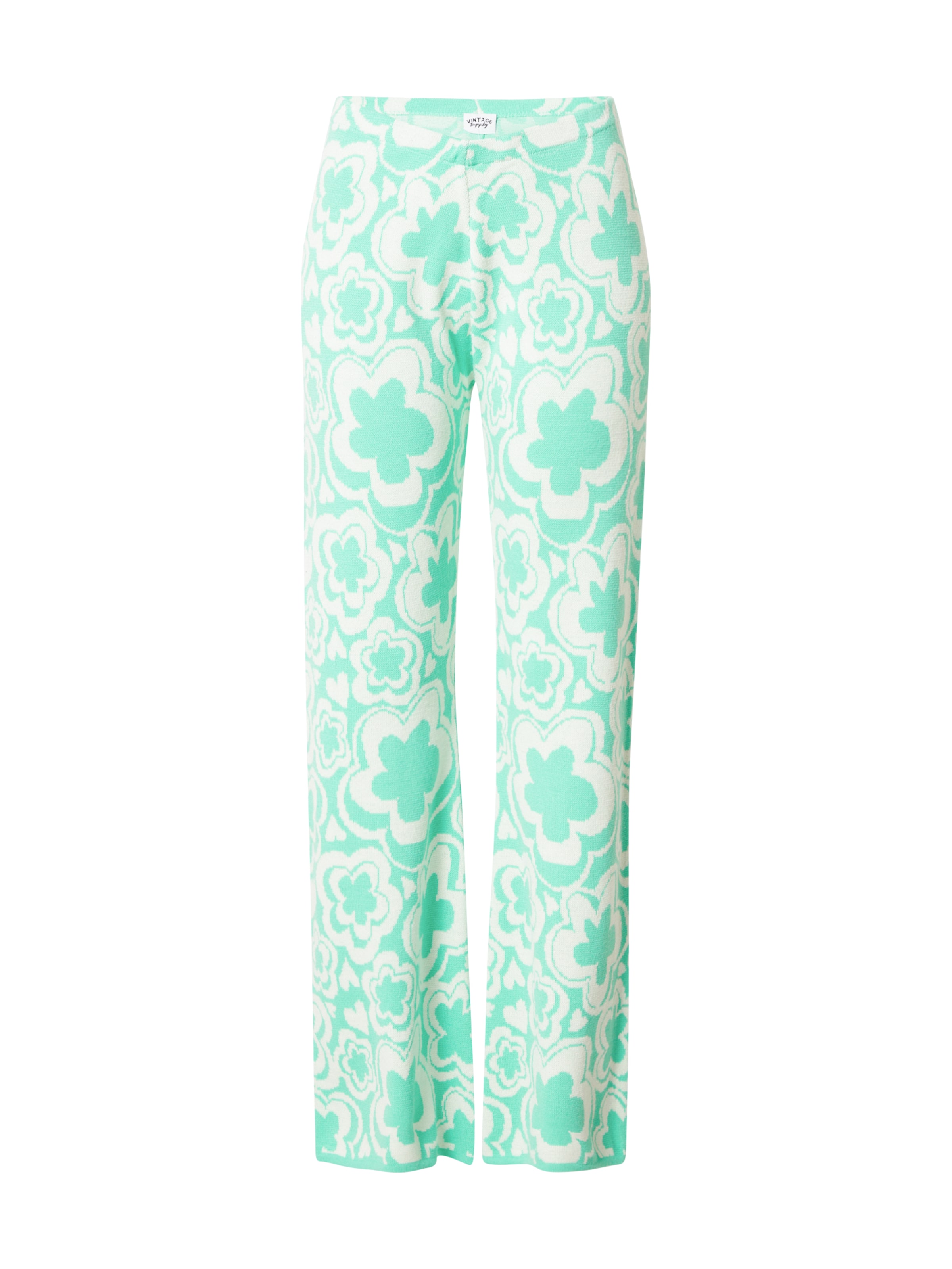 Vintage Supply - Flared Calças em verde: frente