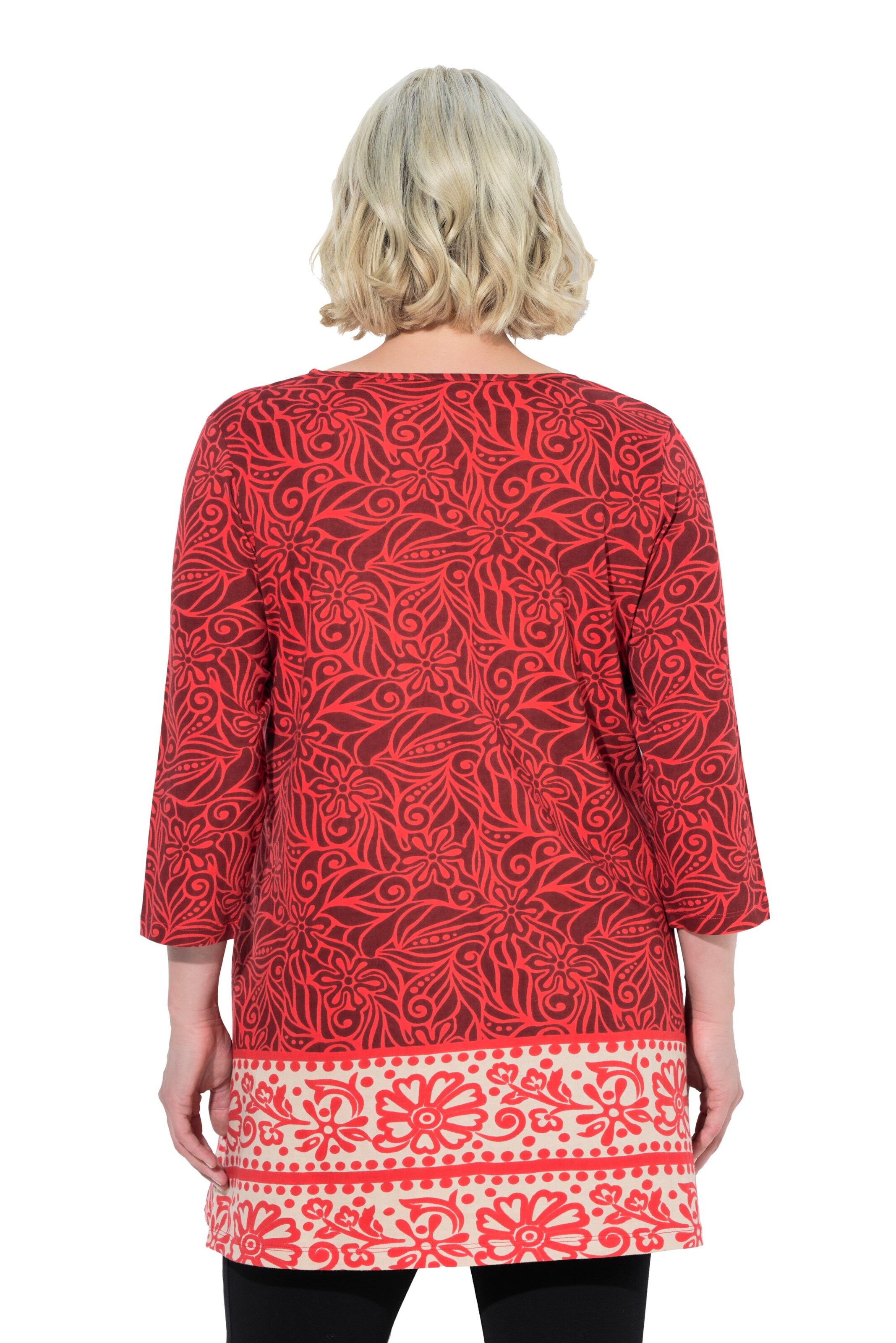 Ulla Popken Shirt in Rood: voorkant